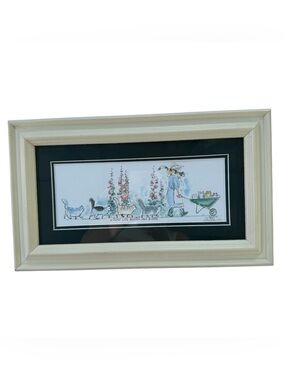 Everyone Should Have 9 Cats Framed Art Print Signed Zella 14.5"